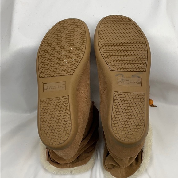 Skechers SKCH+3 Tan Suede Boots w Faux Fur, 8.5 - Picture 9 of 16